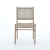 Delmar Outdoor Dining Chair - Washed Brown Front View