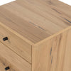 Eaton Filing Cabinet Light Oak Resin Top Right Corner Detail