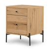 Eaton Filing Cabinet Light Oak Resin Angled View