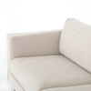 Elijah 92" Sofa Clancy Beige Performance Fabric Top View