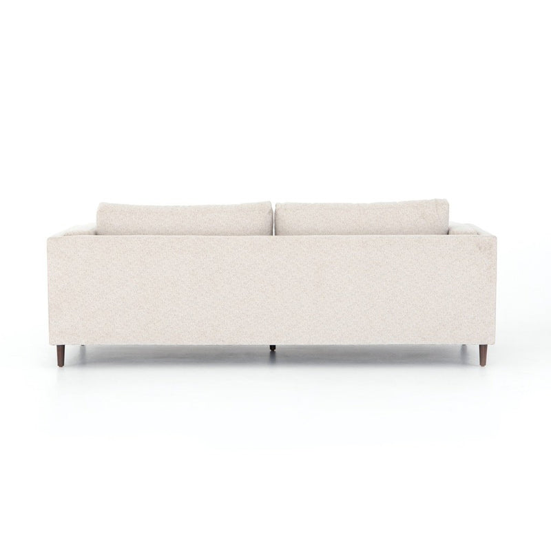 Elijah 92" Sofa Clancy Beige Performance Fabric Back View