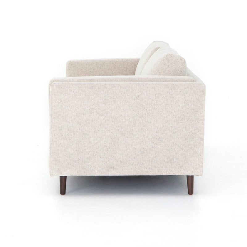 Elijah 92" Sofa Clancy Beige Performance Fabric Side View