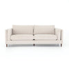 Elijah 92" Sofa Clancy Beige Performance Fabric Front View