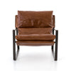 modern leather accent chair