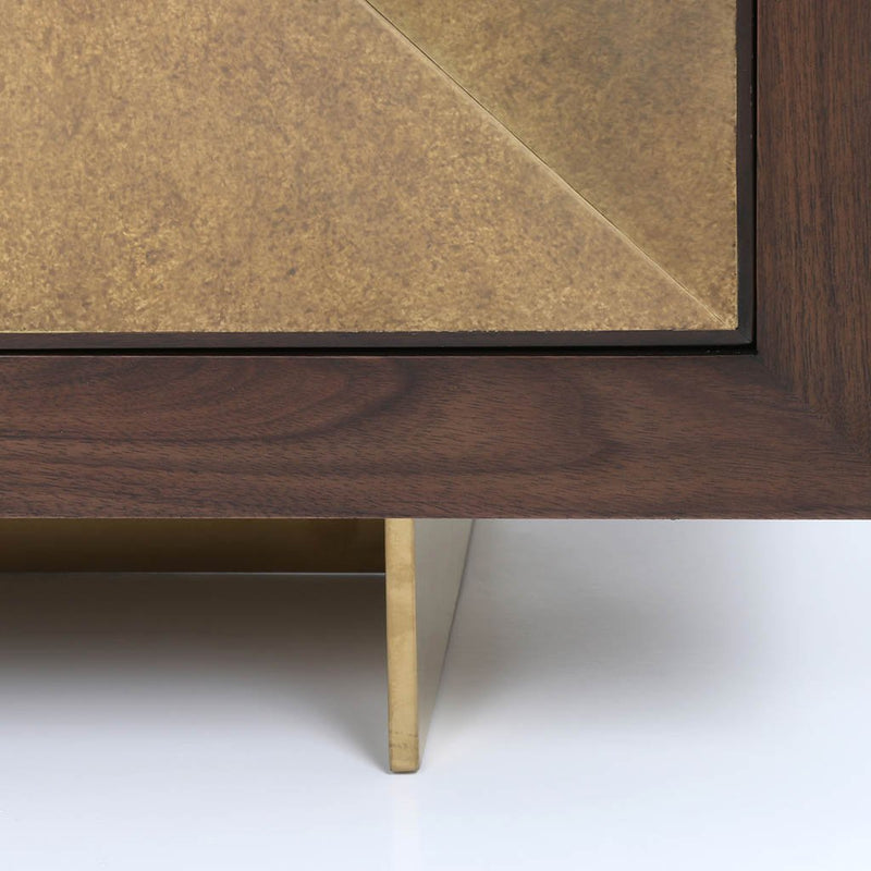 modern brass front sideboard