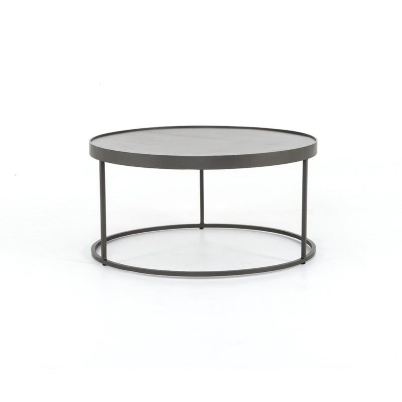 Evelyn Round Nesting Coffee Table Back View