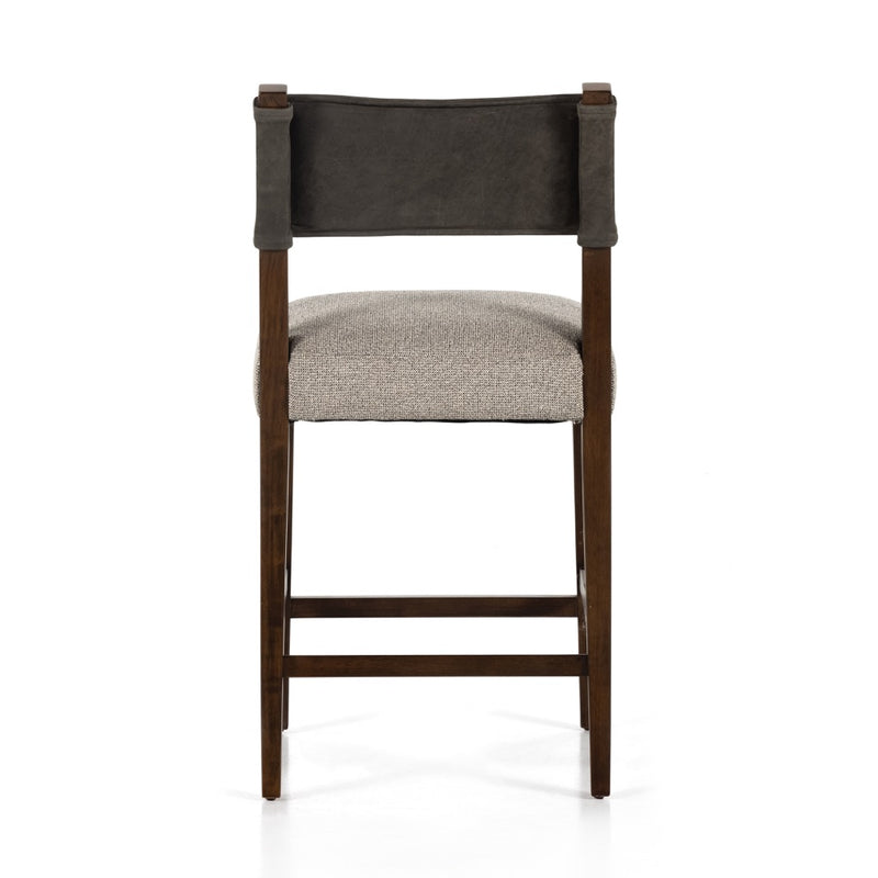 Ferris Counter Stool Nubuck Charcoal Back View 227893-006
