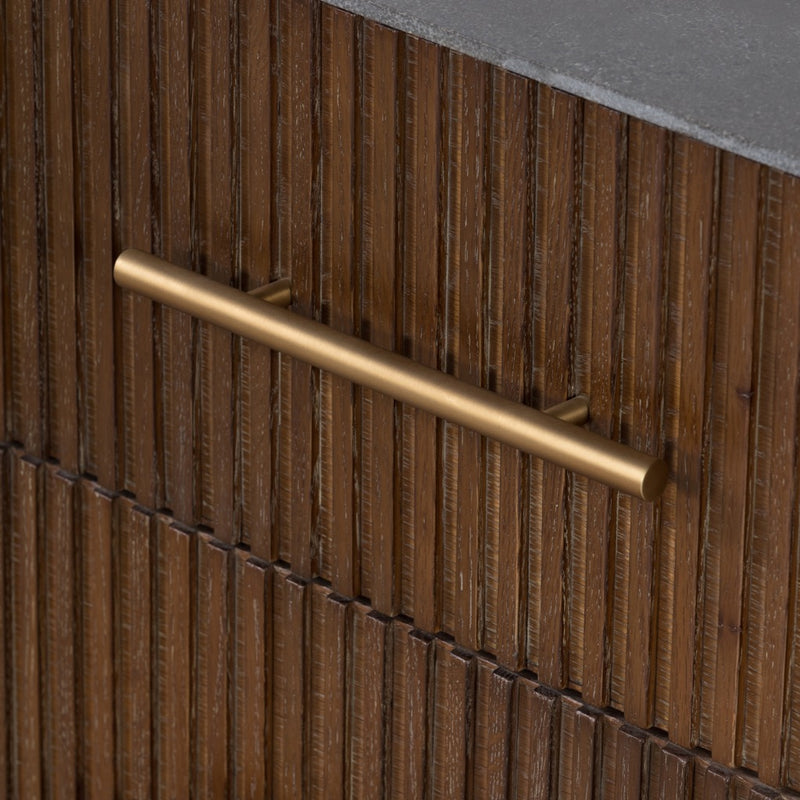 Polished Brass Handles Fletcher Nightstand