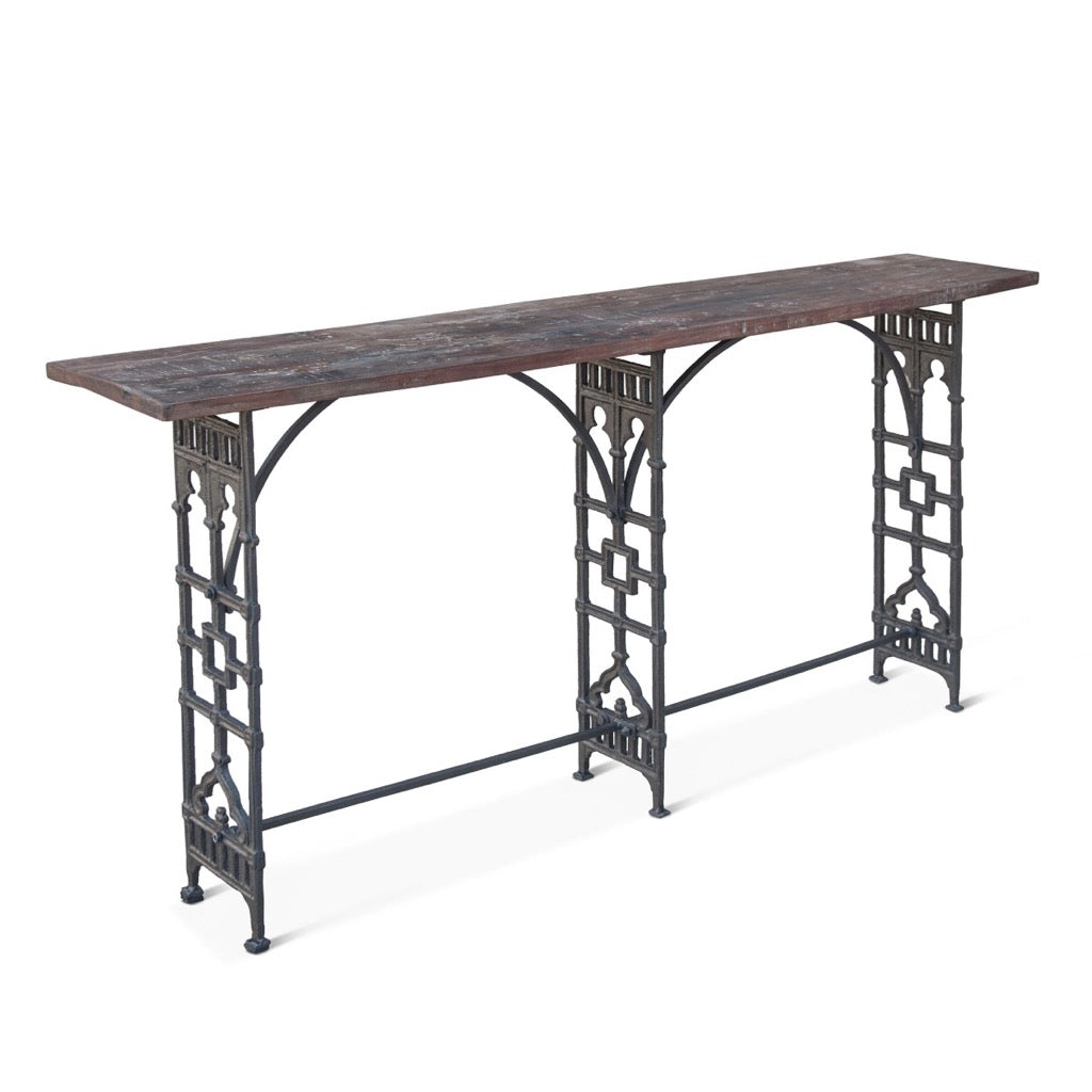 French Market 62" Console - HTD Furniture angled view 