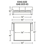 Gaines King Size Comfort Sleeper Sofa