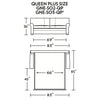 Gaines Queen Plus Size Comfort Sleeper Sofa