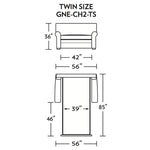 Gaines Twin Size Comfort Sleeper Sofa