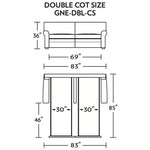 Gaines Double Cot Size Comfort Sleeper Sofa