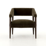 Gary Club Chair - Olive Green Front View