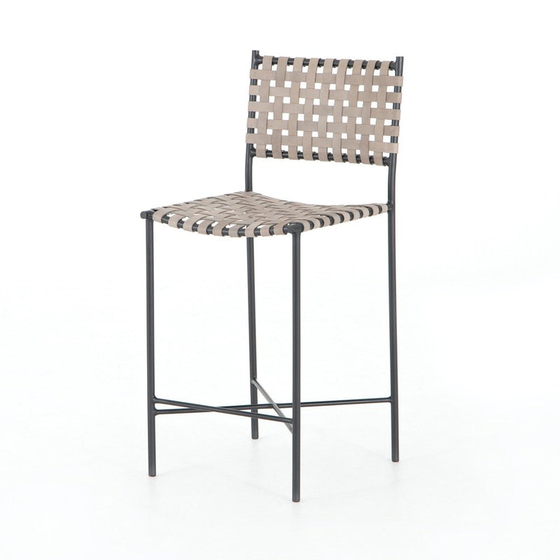 Garza Counter Stool Smoke Grey Four Hands