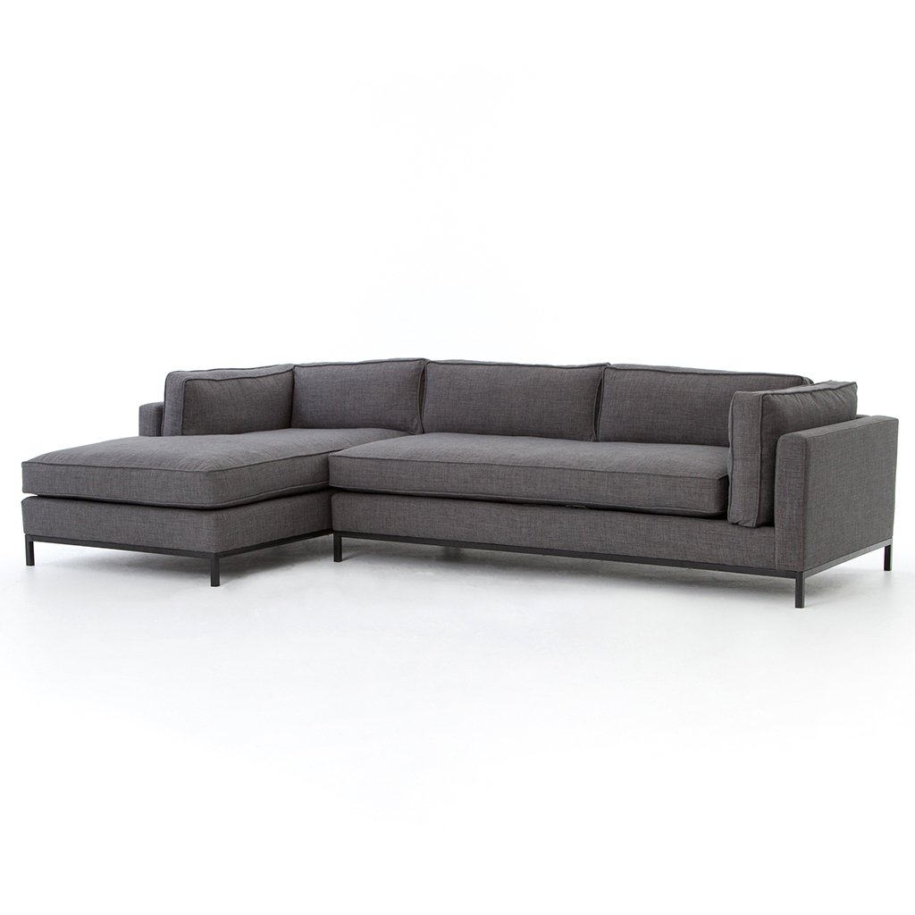 Grammercy Sectional Sofa - Bennett Charcoal UATR-001-BCH Four Hands Furniture