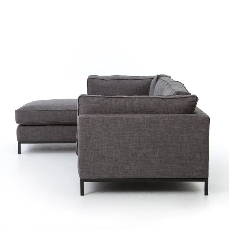 Grammercy Sectional Sofa - Bennett Charcoal UATR-001-BCH Four Hands Furniture