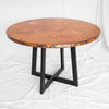 Round Copper Dining Table Artesanos