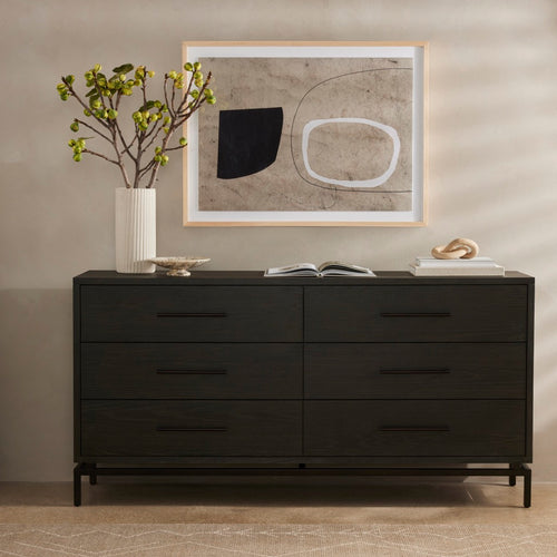 Greta 6 Drawer Dresser Grey Oak Four Hands Staged Image