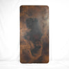 Hammered Copper Rounded Rectangle Tabletop - Dark Natural - Artesanos