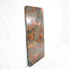 Profile view of Copper Tabletop - Rectangle - Hammered Texture & Verde Medley Patina - Artesanos