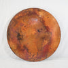 Round Copper Tabletop Hammered Texture Natural Finish