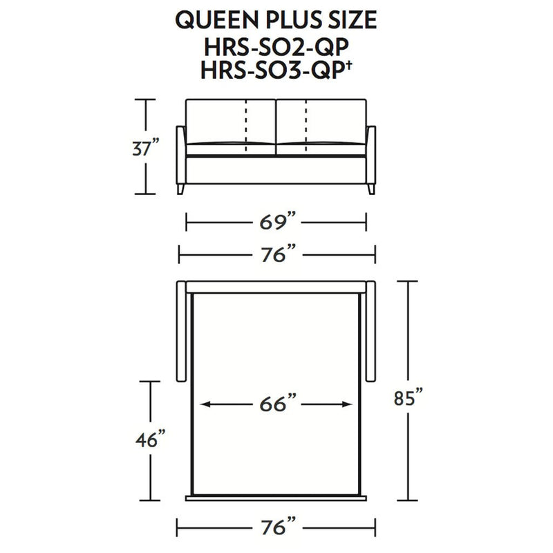 Harris Queen Plus Size Sleeper Sofa