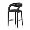 Hawkins Bar Stool Sonoma Black Angled View 230067-010
