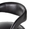 Hawkins Counter Stool Sonoma Black Curved Backrest