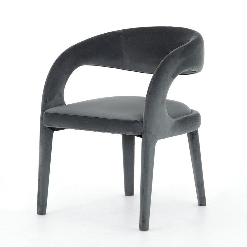 Hawkins Dining Chair Charcoal Velvet