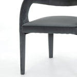 Hawkins Dining Chair - Charcoal Velvet Leg