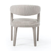 Hawkins Dining Chair - Savile Flannel back view