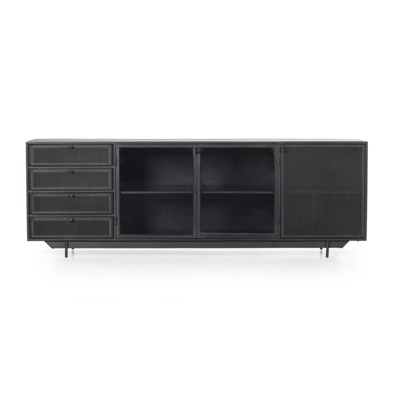 Media Console black front view