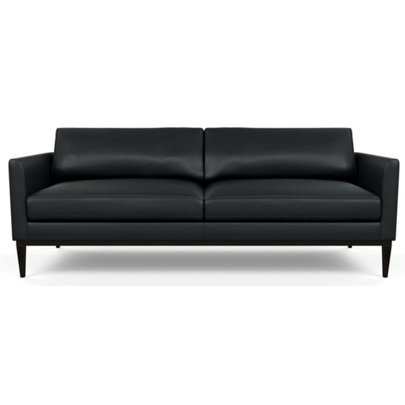 Henley Leather Sofa by American Leather Capri Onyx