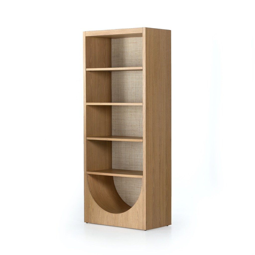 Higgs Bookcase - Honey Oak Veneer