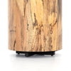 Hudson Round End Table Spalted Primavera Pine Base UWES-201
