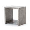 Hugo End Table Dark Grey Four Hands