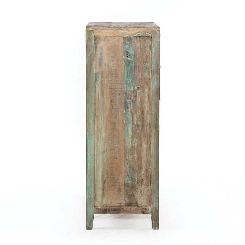 Ibiza Tall Dresser Reclaimed Wood side view