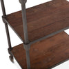 Industrial Teak Bookshelf - Reclaimed Teak close up shelf view