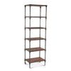 Industrial Teak Bookshelf- Home Trends & Design angled view