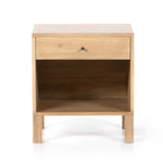 Isador Nightstand dry wash poplar front view