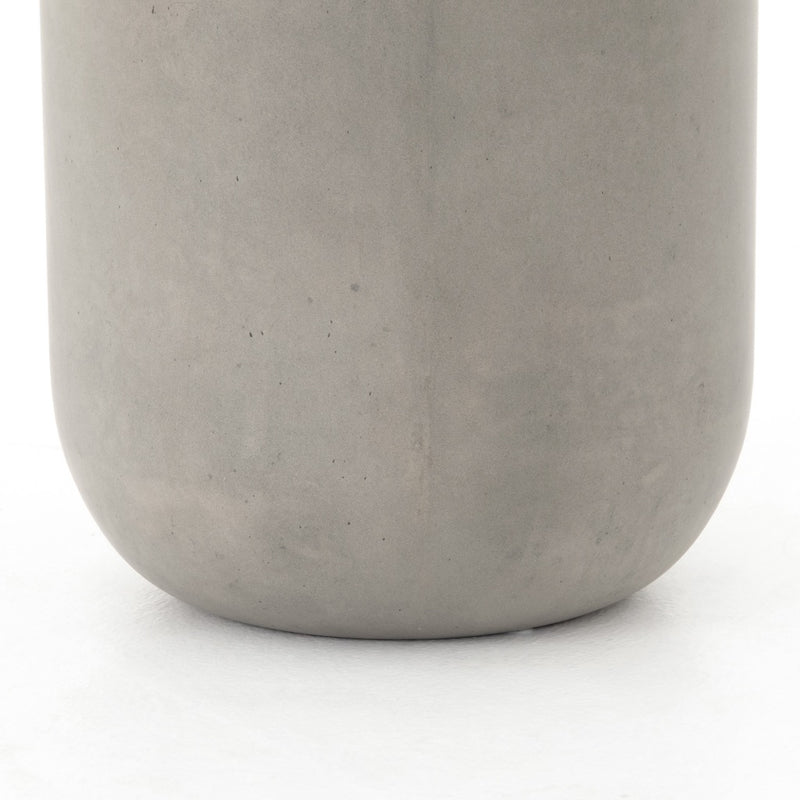 Ivan Round End Table Grey Concrete Base VTHY-041
