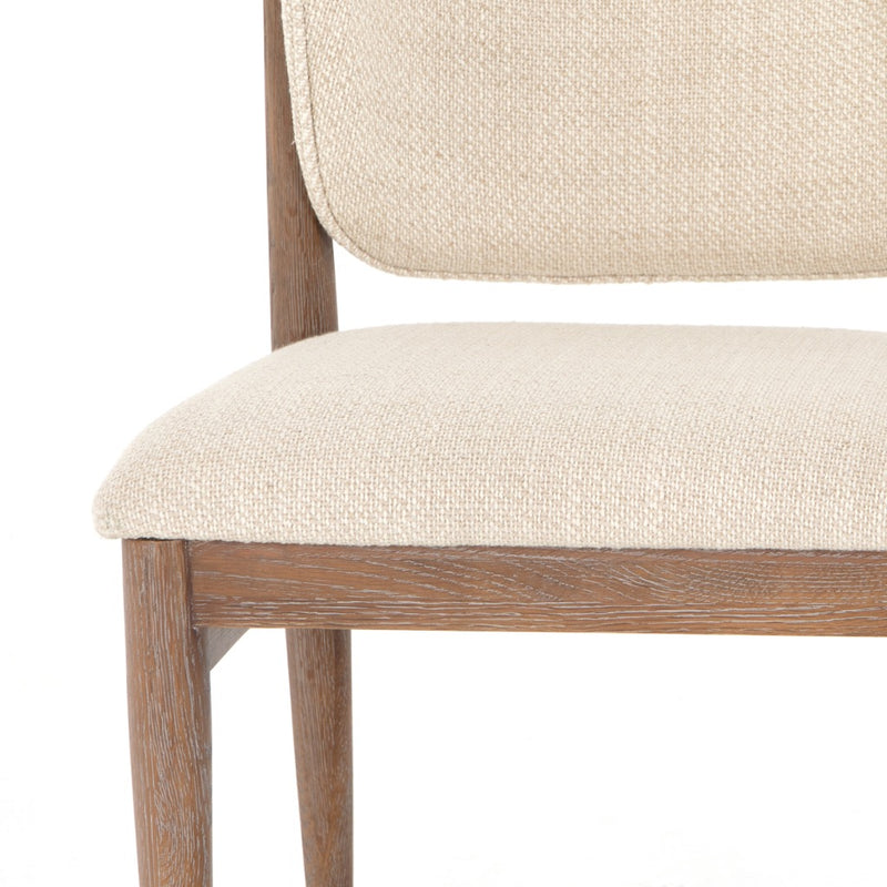 Cream Upholstered Dining Chair