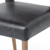 Four Hands Black Leather Dining Chair