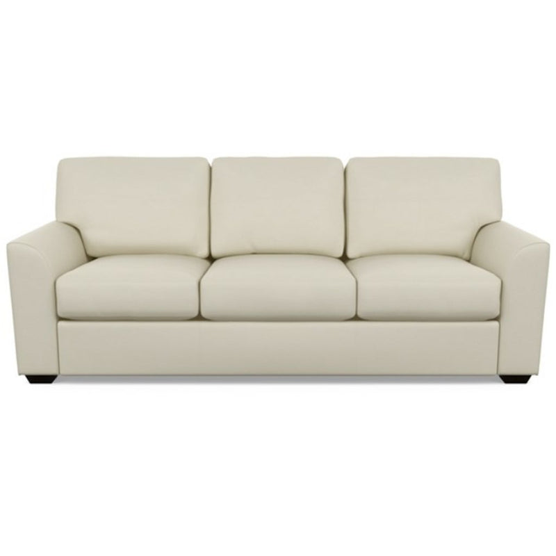 Kaden Leather Three Seat Sofa by American Leather Bali Cream