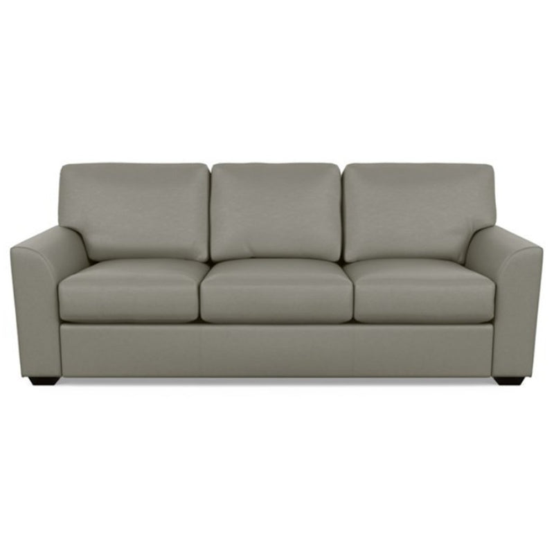 Kaden Leather Three Seat Sofa by American Leather Bali Gravel