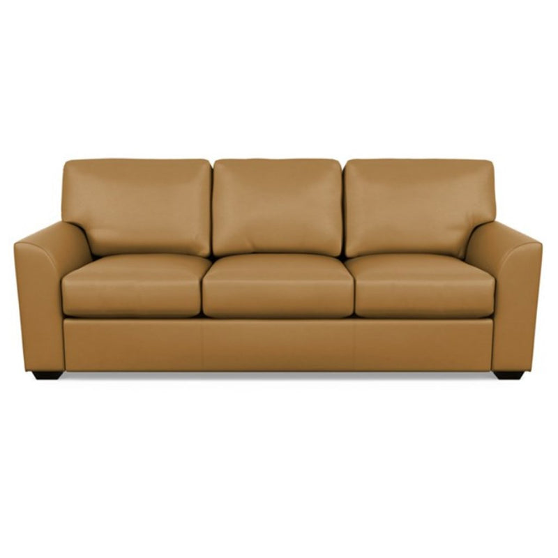 Kaden Leather Three Seat Sofa by American Leather Capri Butterscotch