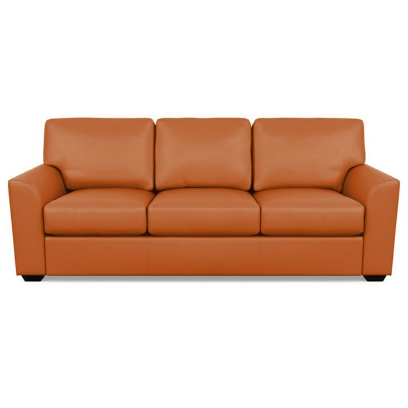 Kaden Leather Three Seat Sofa by American Leather Capri Sunrise