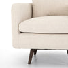 Four Hands Kaya Swivel Chair Savile Flax Parawood Leg Details