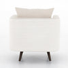 Kaya Swivel Chair Savile Flax Back View Four Hands